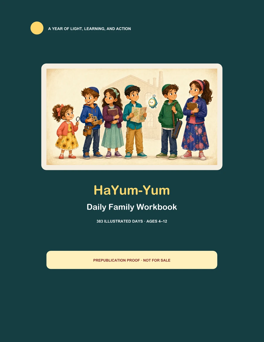 Cover preview of the HaYum-Yum Daily Family Workbook